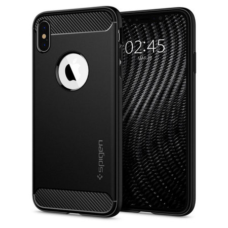 Spigen - Fall Rugged Armor für iPhone XS Max, schwarz