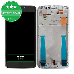 Motorola Moto E4 Plus XT1771 - LCD Display + Touchscreen Front Glas + Rahmen (Gray) TFT