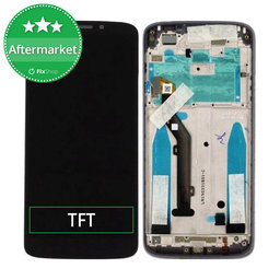 Motorola Moto E5 XT1944 - LCD Display + Touchscreen Front Glas + Rahmen (Black) TFT