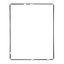 Apple iPad 3, iPad 4 - Unter Touchglas Plastik Rahmen (Black)