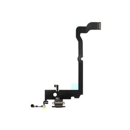 Apple iPhone XS Max - Ladestecker Ladebuchse + Flex Kabel (Space Gray)