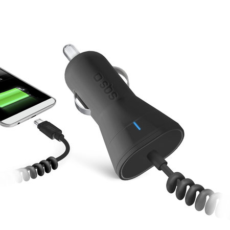 SBS - Auto-Ladegerät USB, Micro-USB, 1A, schwarz