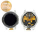 Samsung Galaxy Watch 46mm R800 - LCD Display + Touchscreen Front Glas + Rahmen (Schwarz) - GH97-22504A Genuine Service Pack