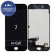 Display In-Cell für iPhone 7, Black, Touchscreen-Glas mit Rahmen, FixPremium