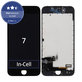 Display In-Cell für iPhone 7, Black, Touchscreen-Glas mit Rahmen, FixPremium