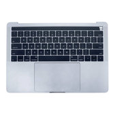 Apple MacBook Pro 13" A1706 (Late 2016 - Mid 2017) - Oberer Rahmen Tastatur + Tastatur US + Mikrofon + Trackpad + Redner (Silver)
