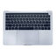 Apple MacBook Pro 13" A1706 (Late 2016 - Mid 2017) - Oberer Rahmen Tastatur + Tastatur US + Mikrofon + Trackpad + Redner (Silver)