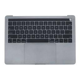 Apple MacBook Pro 13" A1706 (Late 2016 - Mid 2017) - Oberer Rahmen Tastatur + Tastatur US + Mikrofon + Trackpad + Redner (Space Gray)