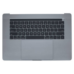 Apple MacBook Pro 15" A1707 (Late 2016 - Mid 2017) - Oberer Rahmen Tastatur + Tastatur US + Mikrofon + Trackpad + Redner (Space Gray)