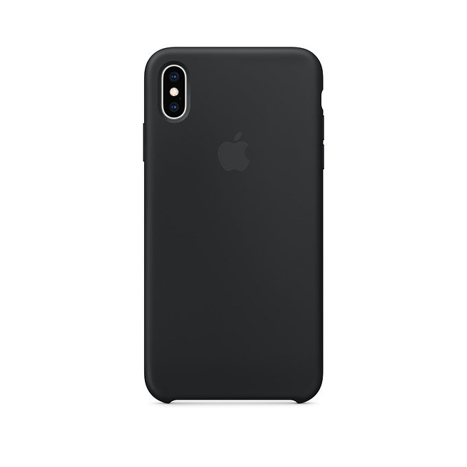 Apple - Silikonhülle für iPhone XS Max, (Schwarz)