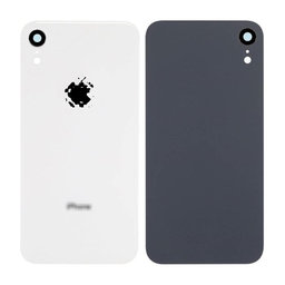 Apple iPhone XR - Backcover Glas + Kameraglas (White)