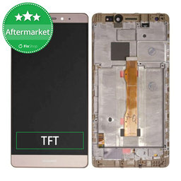 Huawei Mate S - LCD Display + Touchscreen Front Glas + Rahmen (Gold) TFT