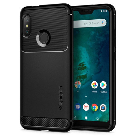 Spigen - Rugged Armor Hülle für Xiaomi Mi A2 Lite / Redmi 6 Pro, schwarz