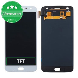 Motorola Moto Z2 Play XT1710-09 - LCD Display + Touchscreen Front Glas (White) TFT