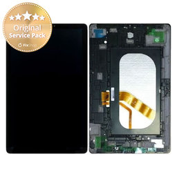 Samsung Galaxy Tab S4 10.5 T830, T835 - LCD Display + Touchscreen Front Glas + Rahmen (Black) - GH97-22199A Genuine Service Pack