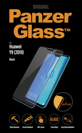 PanzerGlass - Gehärtetes Glas für Huawei Y9 2019, black