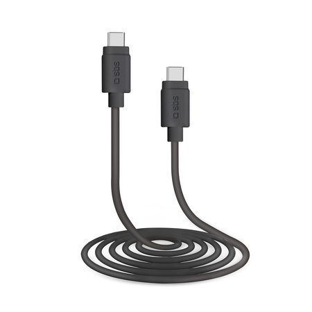 SBS - USB-C / USB-C Kabel (1.5m), schwarz