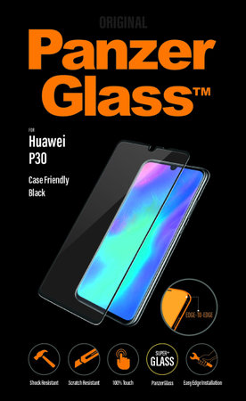 PanzerGlass - Gehärtetes Glas Case Friendly für Huawei P30, black
