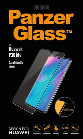 PanzerGlass - Gehärtetes Glas Case Friendly für Huawei P30 Lite, black
