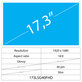 17.3 LCD Slim Glossy 40 Pin FHD