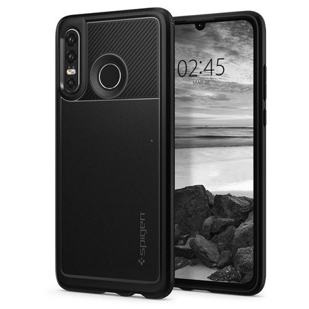 Spigen - Rugged Armor Hülle für Huawei P30 Lite, schwarz