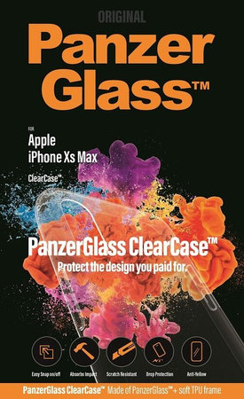PanzerGlass - Hülle ClearCase für iPhone XS Max, transparent
