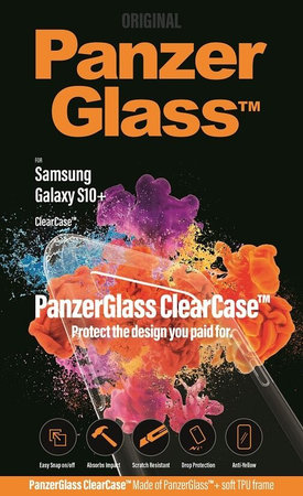 PanzerGlass - Fall ClearCase für Samsung Galaxy S10+, transparent