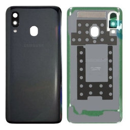 Samsung Galaxy A40 A405F - Akkudeckel (Black) - GH82-19406A Genuine Service Pack
