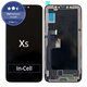 Display In-Cell für iPhone XS, Touchscreen-Glas mit Rahmen, FixPremium