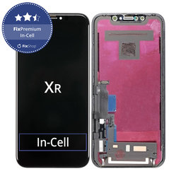 Apple iPhone XR - LCD Display + Touchscreen Front Glas + Rahmen In-Cell FixPremium