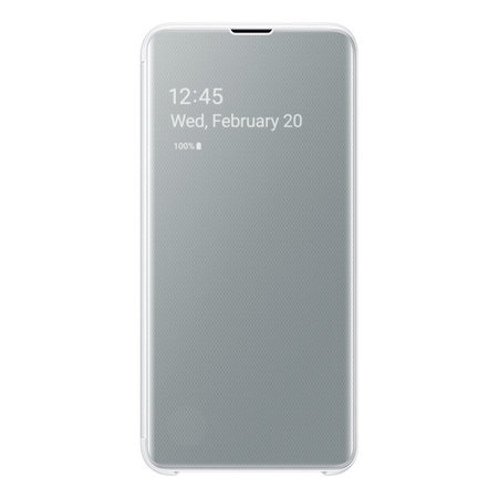 Samsung - Book Case, Clear View für Samsung Galaxy S10e, weiß