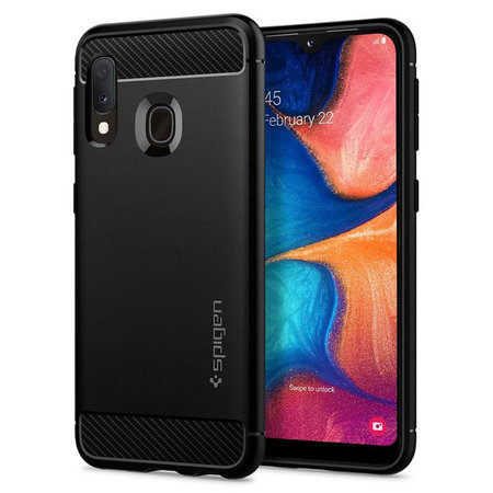 Spigen - Rugged Armor Hülle für Samsung Galaxy A20e, schwarz