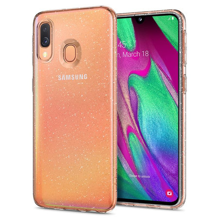 Spigen - Liquid Crystal Glitter Hülle für Samsung Galaxy A40, transparent