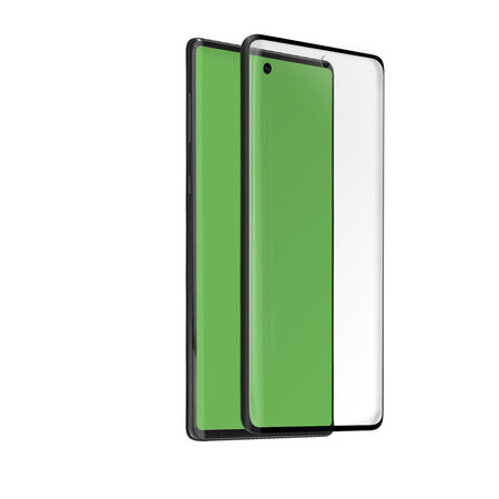 SBS - Gehärtetes Glas 4D Full Glass Case Friendly für Samsung Galaxy Note 10+, schwarz