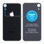Apple iPhone XR - Backcover Glas Vergrössertes Ringloch für die Kamera (Black)