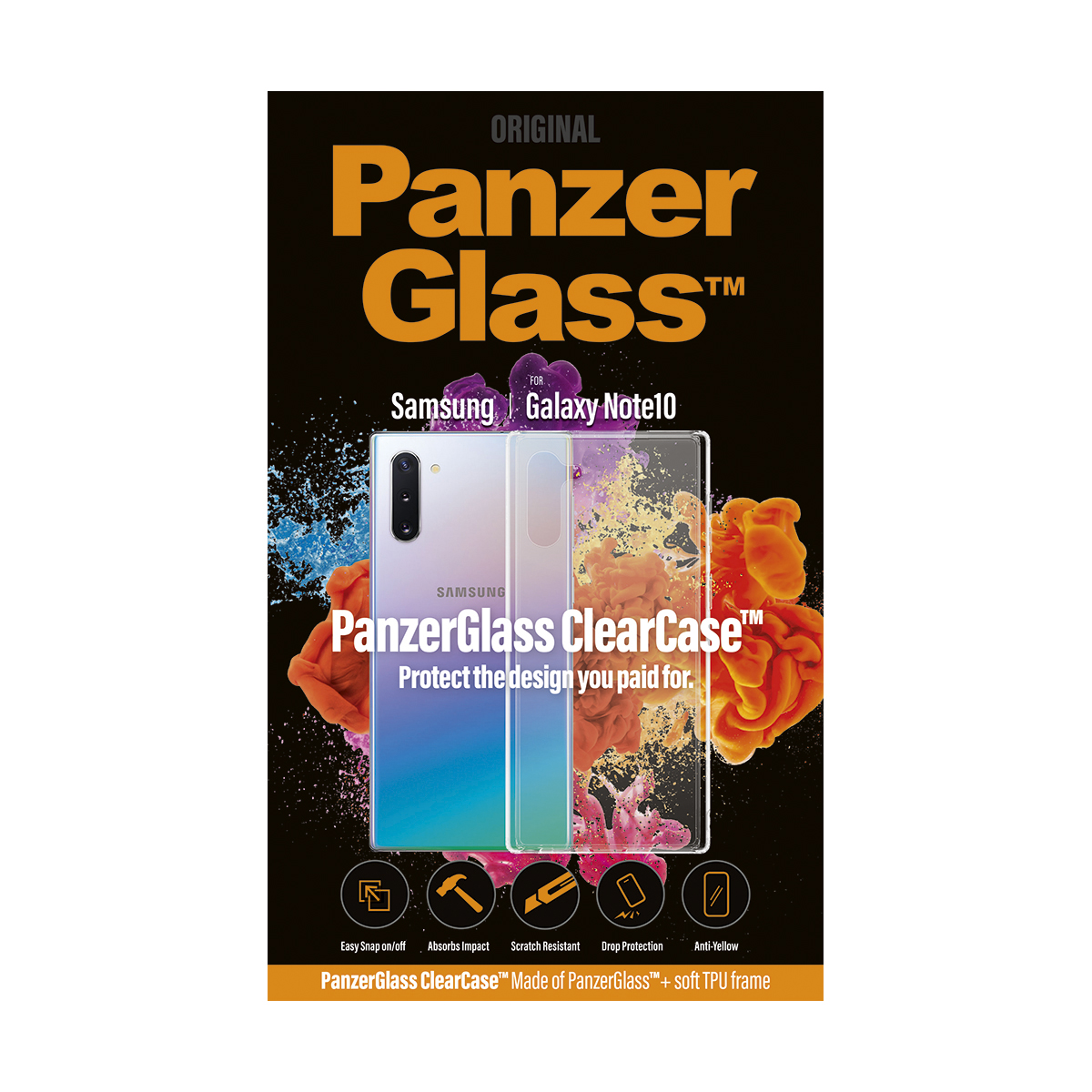 PanzerGlass - Hülle ClearCase für Samsung Galaxy Note 10, transparent