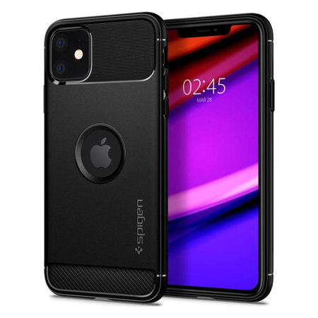 Spigen - Fall Rugged Armor für iPhone 11, schwarz