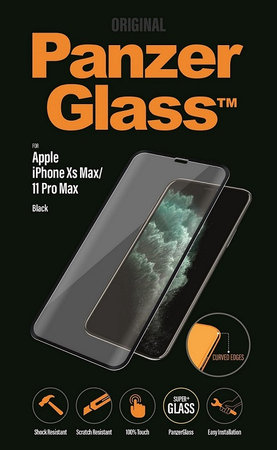 PanzerGlass - Gehärtetes Glas Standard Fit für iPhone XS Max und 11 Pro Max, black