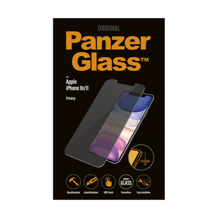 PanzerGlass - Gehärtetes Glas Privacy Standard Fit für iPhone XR und 11, transparent