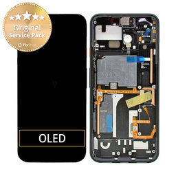 Google Pixel 4 - LCD Display + Touchscreen Front Glas + Rahmen (Clearly White) - 20GF2WW0014 Genuine Service Pack