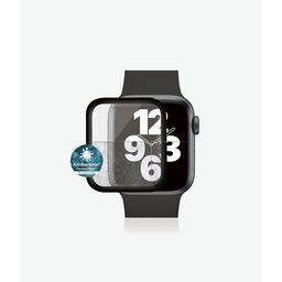 PanzerGlass - Gehärtetes Glas Full Silicone für Apple Watch Series 4, 5, 6, SE (1st gen) und SE (2nd gen) 40mm, schwarz