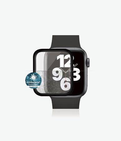 PanzerGlass - Gehärtetes Glas Full Silicone für Apple Watch Series 4, 5, 6, SE (1st gen) und SE (2nd gen) 40mm, schwarz