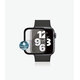 PanzerGlass - Gehärtetes Glas Full Silicone für Apple Watch Series 4, 5, 6, SE (1st gen) und SE (2nd gen) 40mm, schwarz