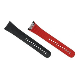 Samsung Gear Fit 2 Pro SM-R365 - Gurt (zwei Teile) (Black-Red) - GH98-41595A Genuine Service Pack