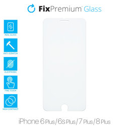 FixPremium Glass - Gehärtetes Glas für iPhone 6 Plus, 6s Plus, 7 Plus und 8 Plus