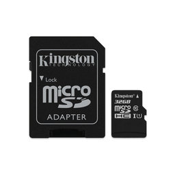 Kingston - MicroSDHC Speicherkarte Canvas Select Plus 32 GB + SD Adapter