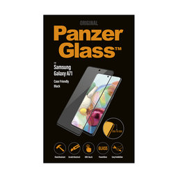PanzerGlass - Gehärtetes Glas Case Friendly für Samsung Galaxy A71, schwarz