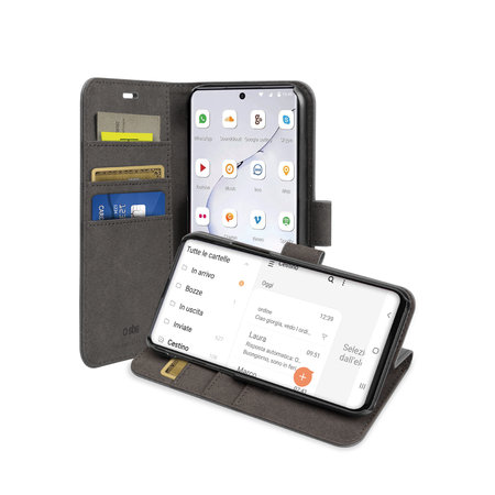 SBS - Book Wallet Case für Samsung Galaxy Note 10 Lite / A81, schwarz
