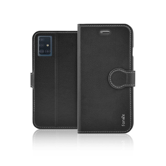 Fonex - Fall Book Identity für Samsung Galaxy A51, schwarz