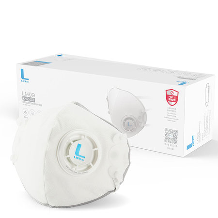 Sport-Atemschutzmaske FFP3-KN95 98% Filter, Atemschutz-Antiviren-Abdeckung - weiß